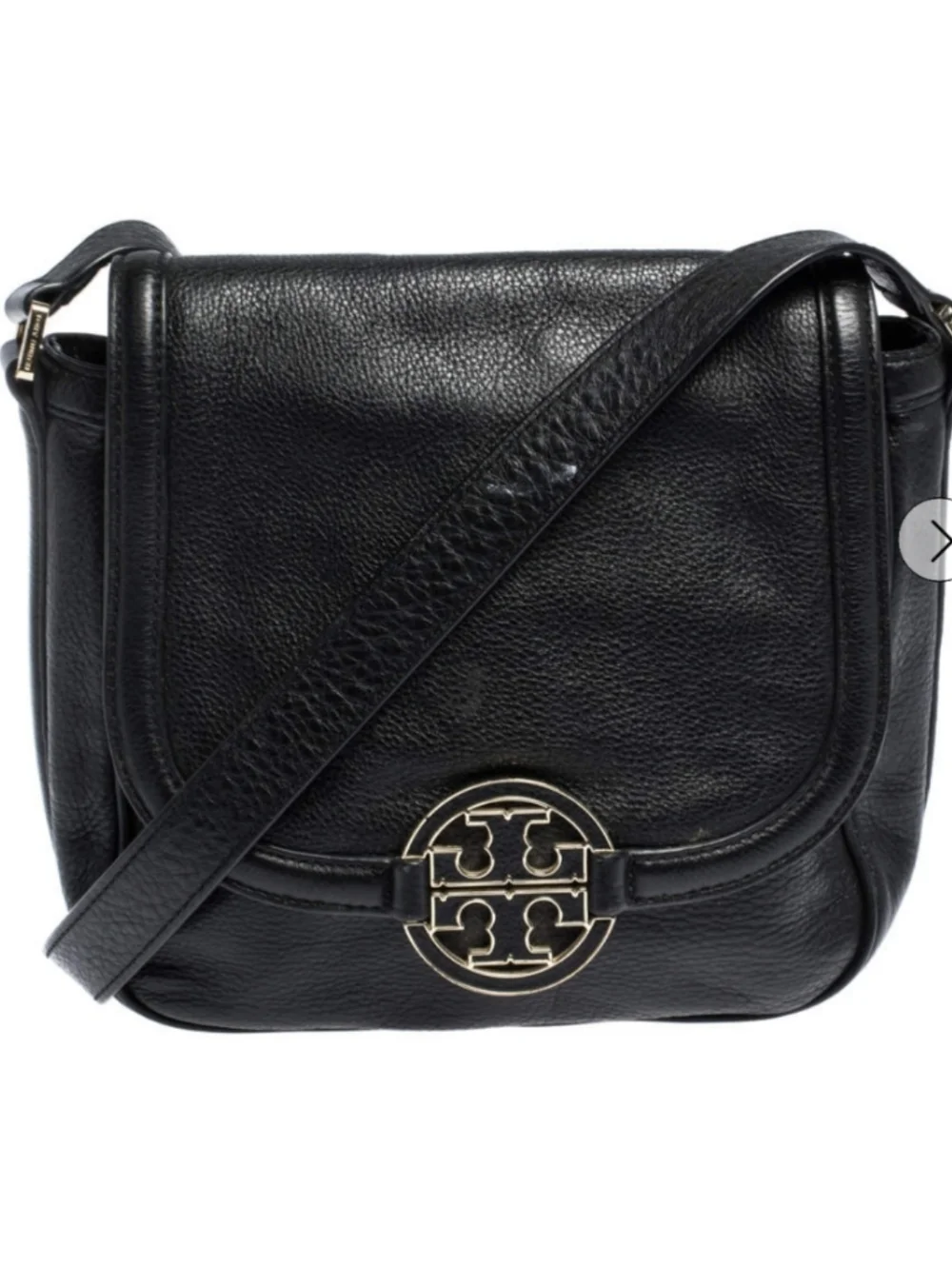 Tory Burch Black Leather Amanda Crossbody Bag